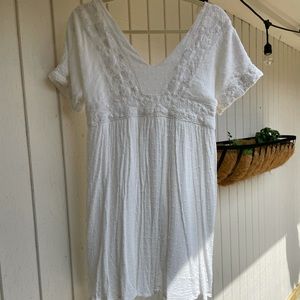 Altar’d State white dress with open back